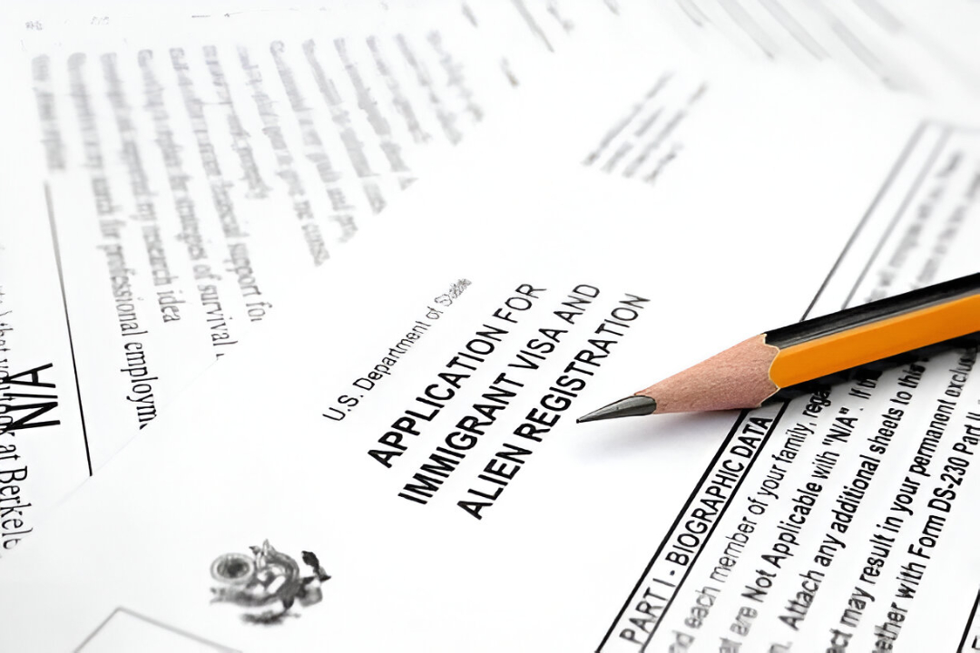 Forms for immigration application filing